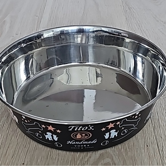 NWOT Titos Stainless Steel Dog Food or Water Bowl - Picture 3 of 6
